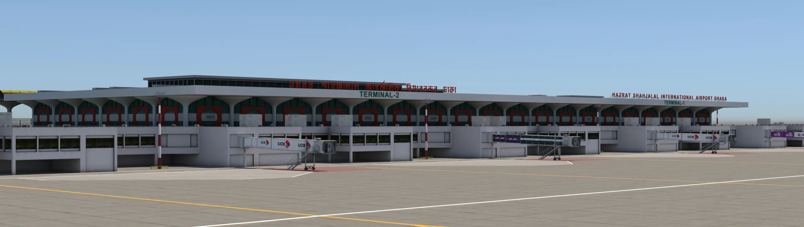 High-quality X-Plane airport 3D simulation model for realistic flying experience