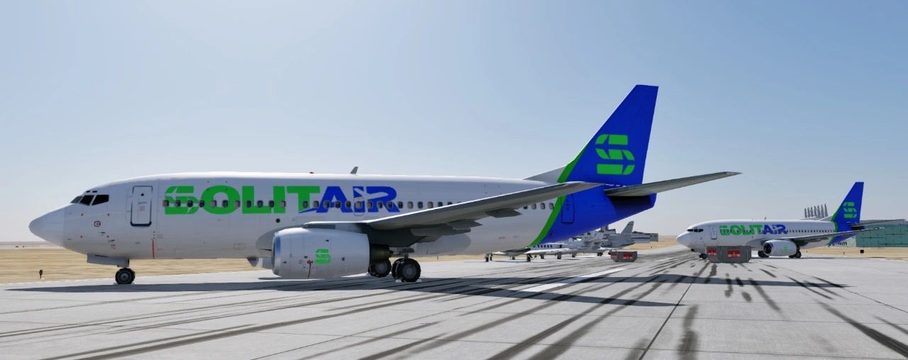 Realistic airport 3D scene design for aviation and training simulations