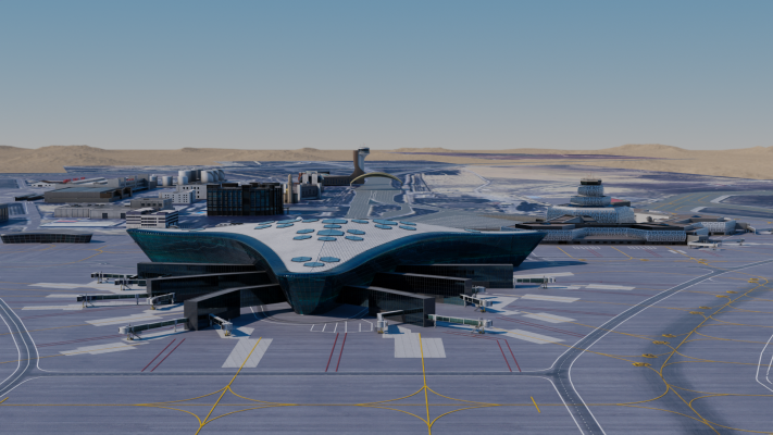 Airport simulation 3D environment for Microsoft Flight Simulator and ATC systems