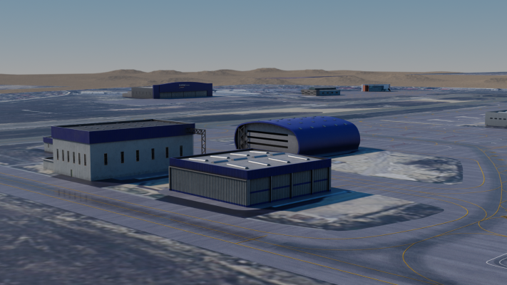 Airport simulation 3D environment for Microsoft Flight Simulator and ATC systems
